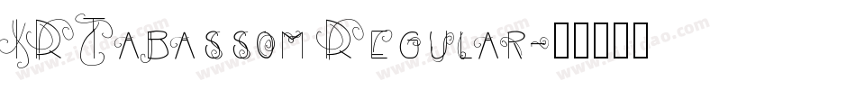 IRTabassom Regular字体转换